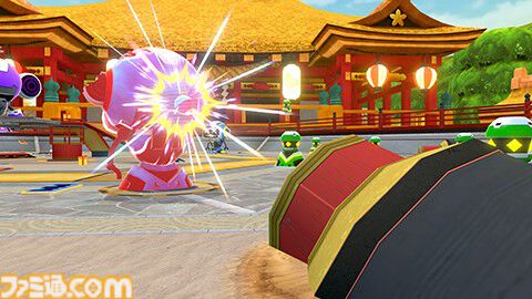 『スーパーモンキーボール バナナランブル』オンライン対戦のルールとステージ情報が公開。バナナの皮、ミサイルなどの一部アイテムも紹介