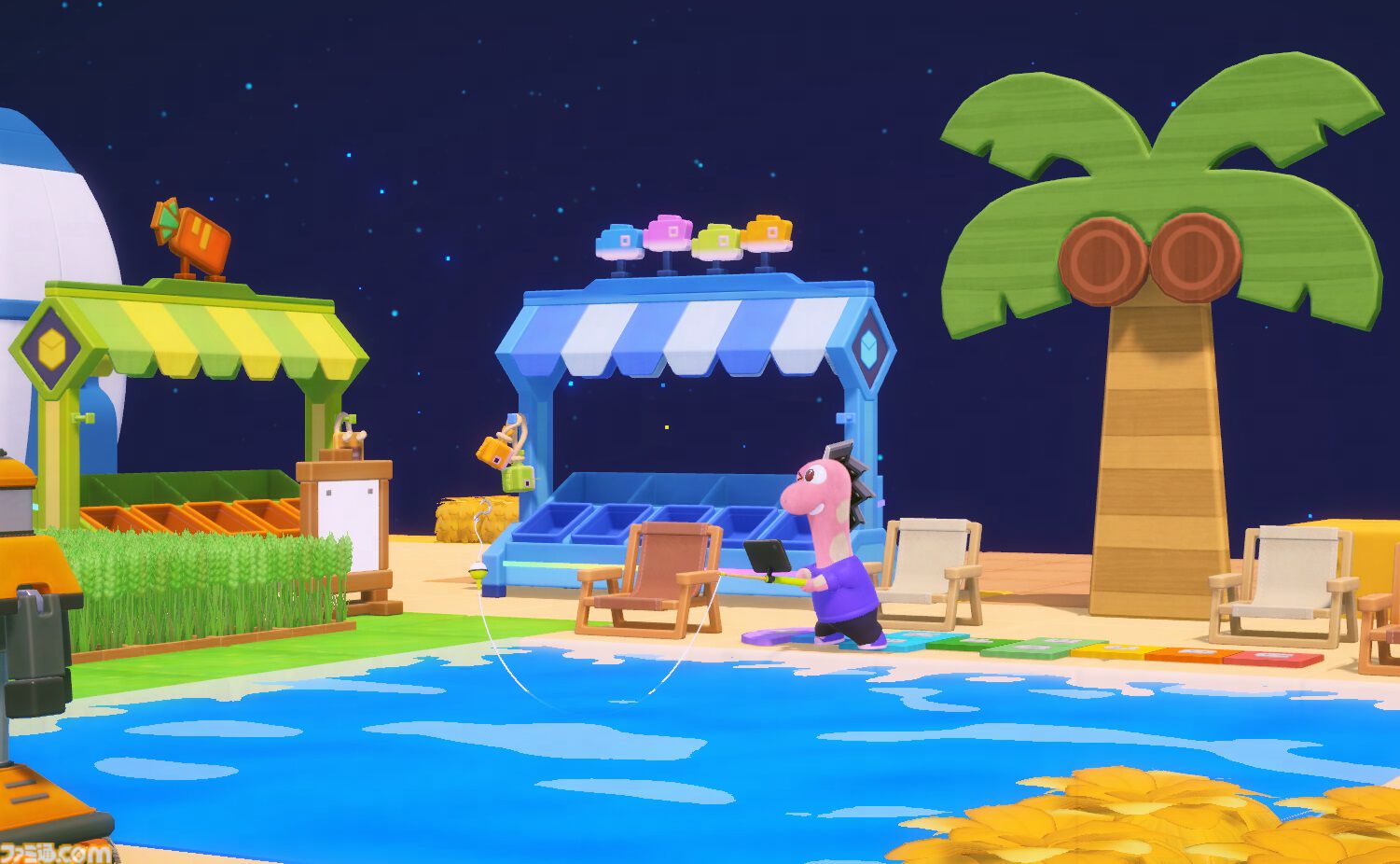 街づくり&120種類以上のミニゲームを楽しめる『星のパーティータイム』がTGS2025に出展決定。オリジナルアイテムももらえる試遊台や巨大なドラゴン“ディノ”の彫像などを展示