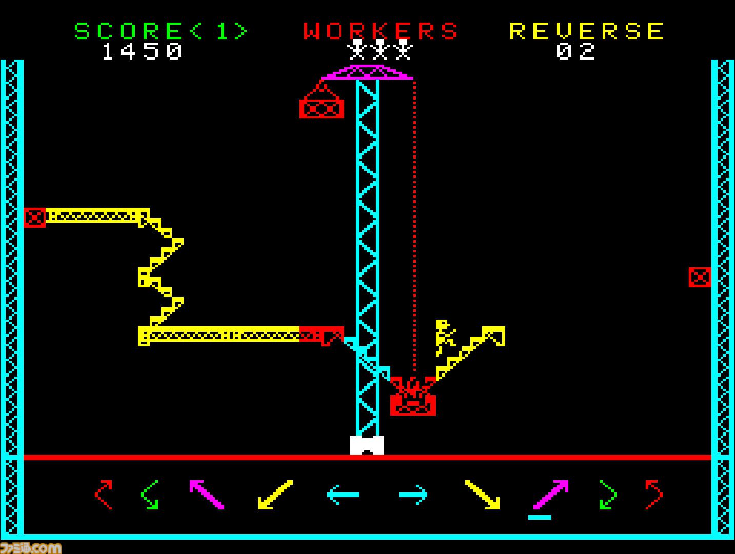 【アケアカ】『スチールワーカー』高所作業員が落下しないように導く鉄骨設置。1980年生まれのタイトーパズルゲー【9/18配信】