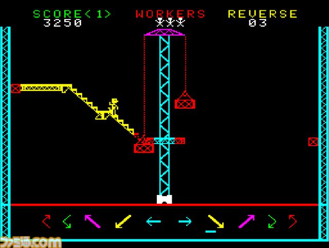 【アケアカ】『スチールワーカー』高所作業員が落下しないように導く鉄骨設置。1980年生まれのタイトーパズルゲー【9/18配信】