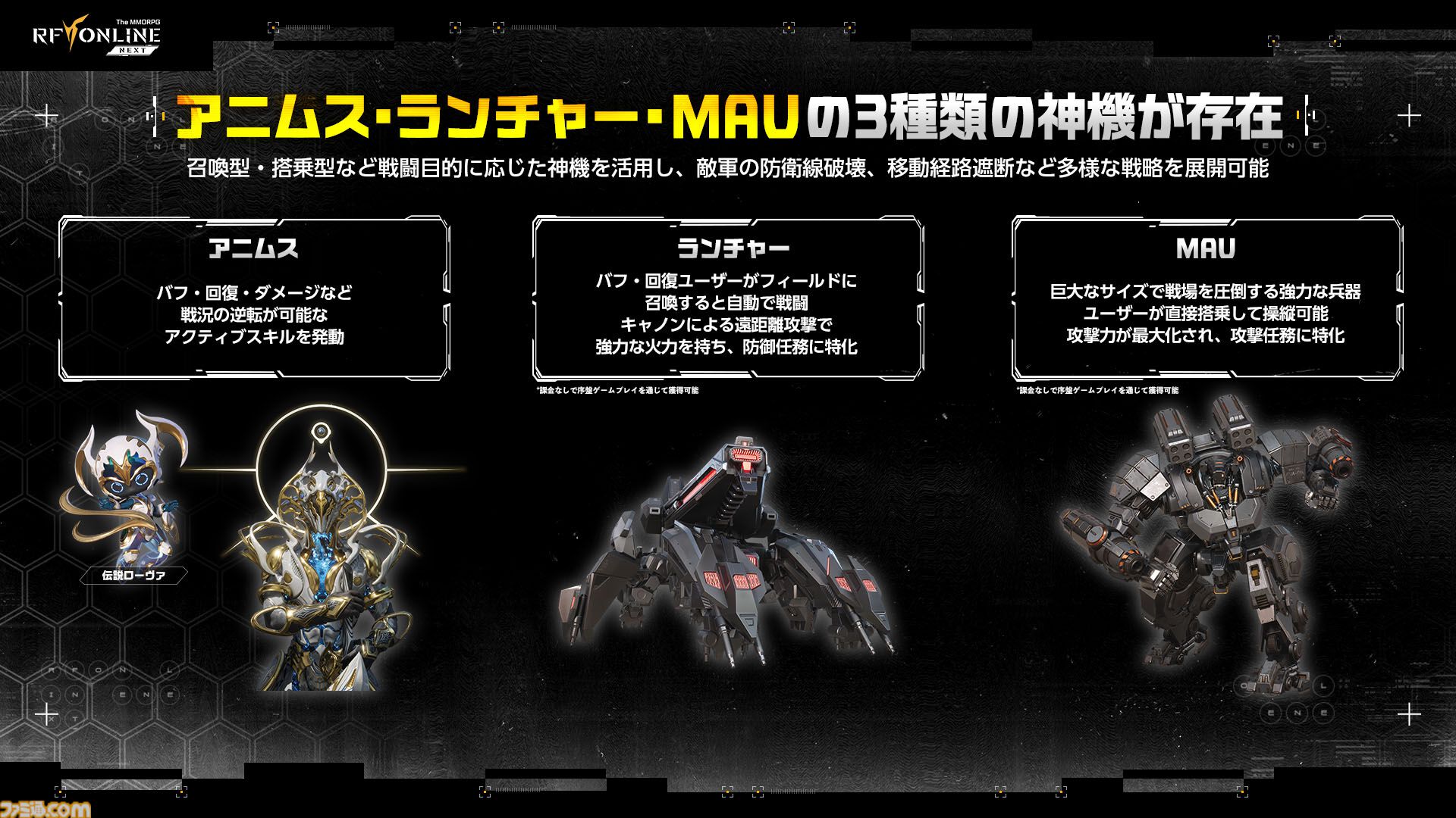 『RFオンラインネクスト』巨大ロボに乗るロマン型MMORPG、起動。ジェットパックで空を飛び、ガトリング砲で敵を殲滅。大盛り上がりのGvG先行体験会をリポート【9月30日サービス開始】