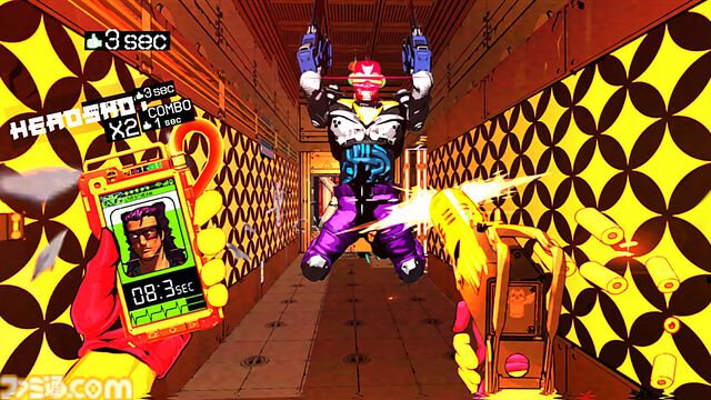 10秒以内に敵を倒し続けないと死んでしまうFPS『MULLET MADJACK』配信。疾走感ある撃ち合いが90年代を思わせるレトロなタッチで描かれる
