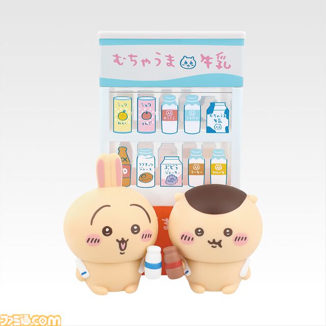 『ちいかわ』銭湯デザインの一番くじが本日（9/19）発売。ハチワレたちのかわいい番台フィギュア、選べる牛乳瓶グラスも