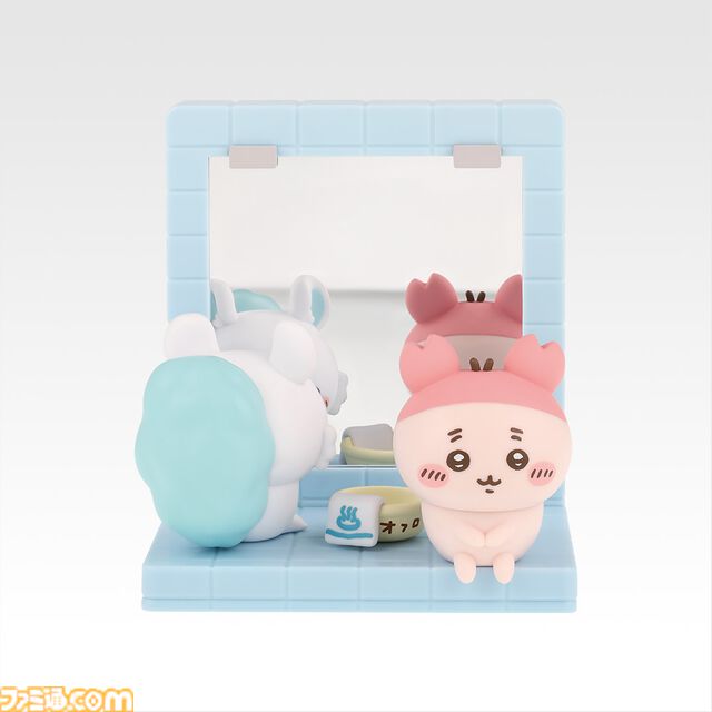 『ちいかわ』銭湯デザインの一番くじが本日（9/19）発売。ハチワレたちのかわいい番台フィギュア、選べる牛乳瓶グラスも