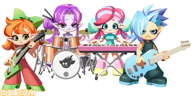 『激奏！BAND STAR』ギター、ベース、ドラム、キーボードをプレイできるリズムゲームがSwitch向けに今冬発売。最大4人でセッションも可能