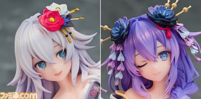 『ネプテューヌ』和服姿のパープルハート＆ブラックハートのフィギュアが本日（9/19）予約開始。妖艶な魅力とかわいらしさが共存する珠玉の逸品