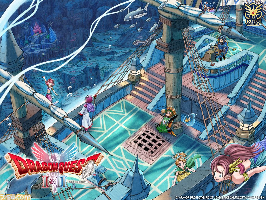 『ドラクエ1＆2』リメイク最新情報。『ドラゴンクエストII』の新舞台に”海底”が登場！ 魔物の脅威から人魚族を救おう。さらなる未知の世界”深海”も【HD-2D版ドラゴンクエストI＆II】