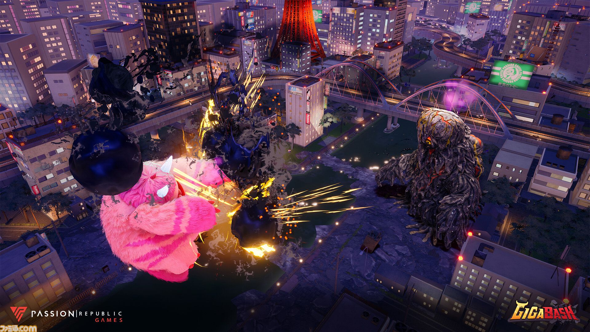 『GIGABASH』キングギドラ、ヘドラが追加されるDLC“ゴジラ：ネメシス”配信。ゴジラたちが都市を蹂躙していく迫力のトレーラーも公開