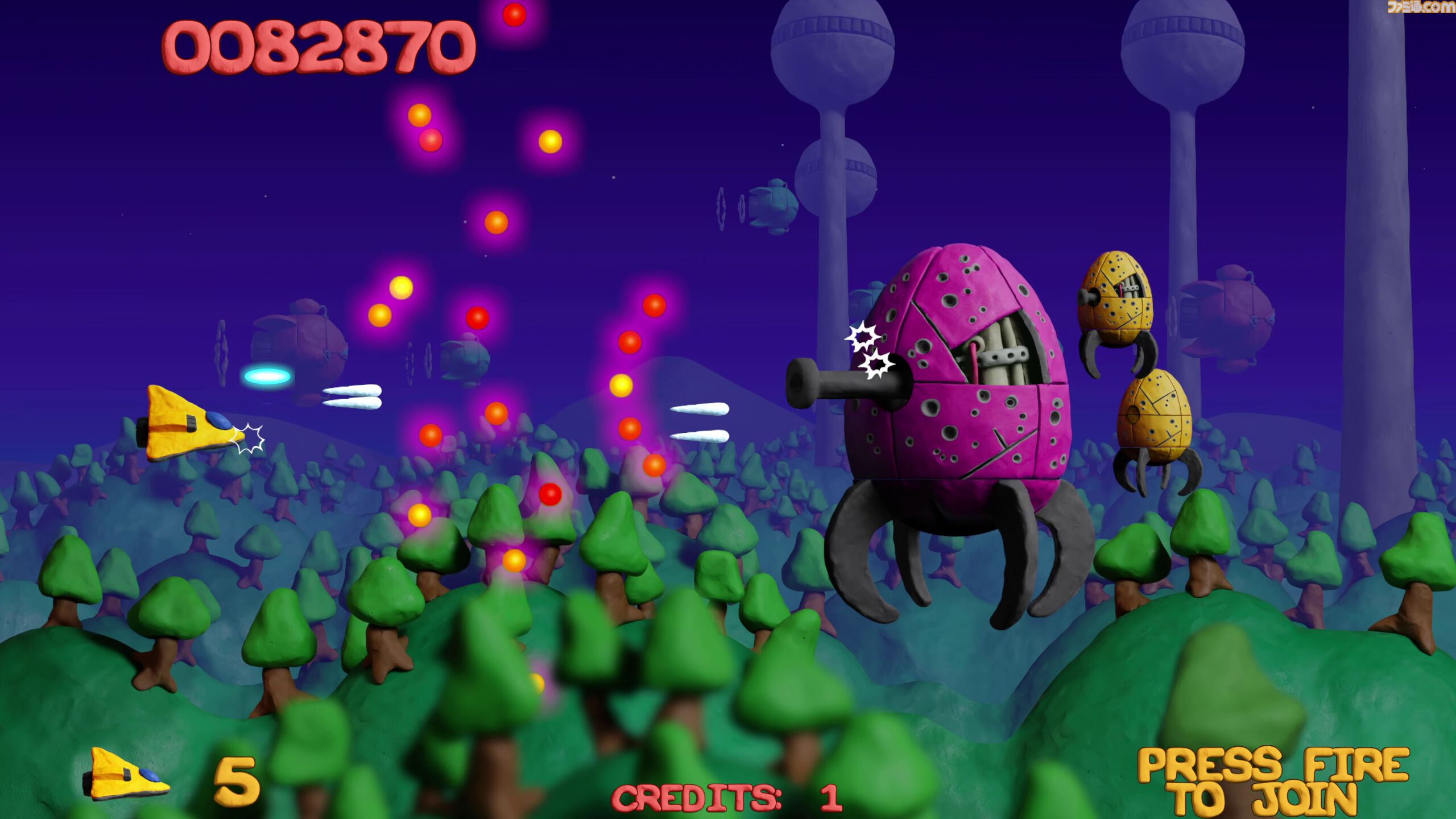 『Platypus Reclayed』伝説のクレイアニメシューティングのリメイク版が発売。オリジナル版の魅力を受け継ぎつつ、新規コンテンツも多数実装