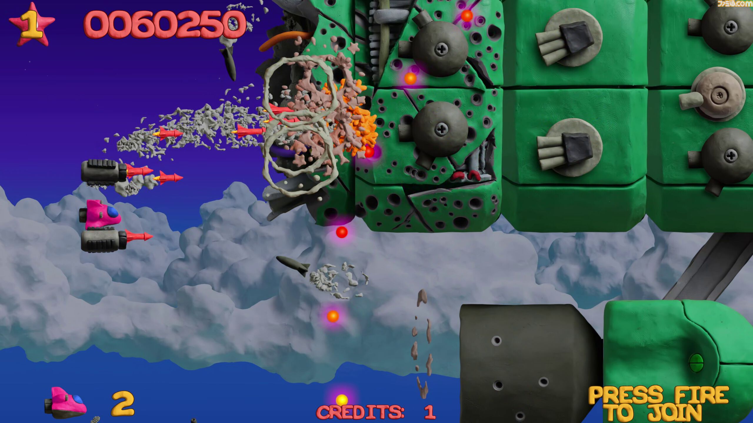 『Platypus Reclayed』伝説のクレイアニメシューティングのリメイク版が発売。オリジナル版の魅力を受け継ぎつつ、新規コンテンツも多数実装