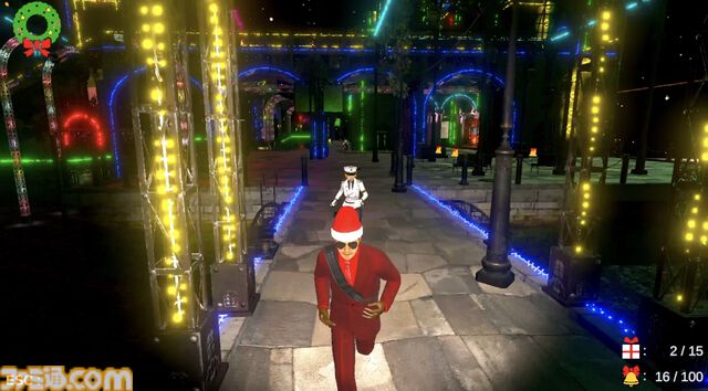 強面サンタのステルスアクション『サンタさんの悩み事』Steamで12月配信。警察に捕まらないようにプレゼントを届ける