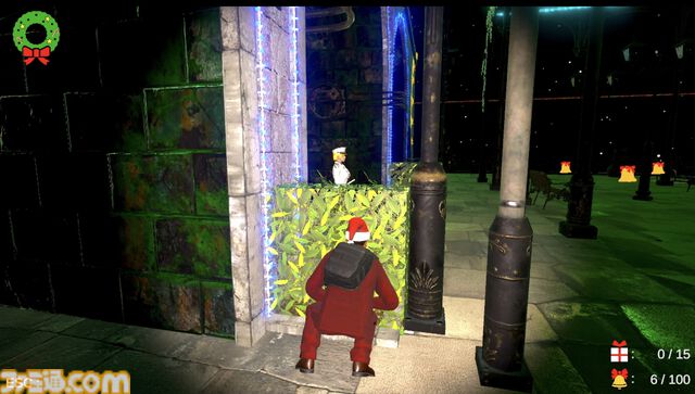 強面サンタのステルスアクション『サンタさんの悩み事』Steamで12月配信。警察に捕まらないようにプレゼントを届ける