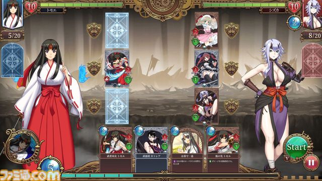 『Queen's Blade Re:Build』衣類が破けるデッキ構築型ローグライトが2026年Steamで発売。TGS2025でトモエとシズカのカードバトルが体験できる