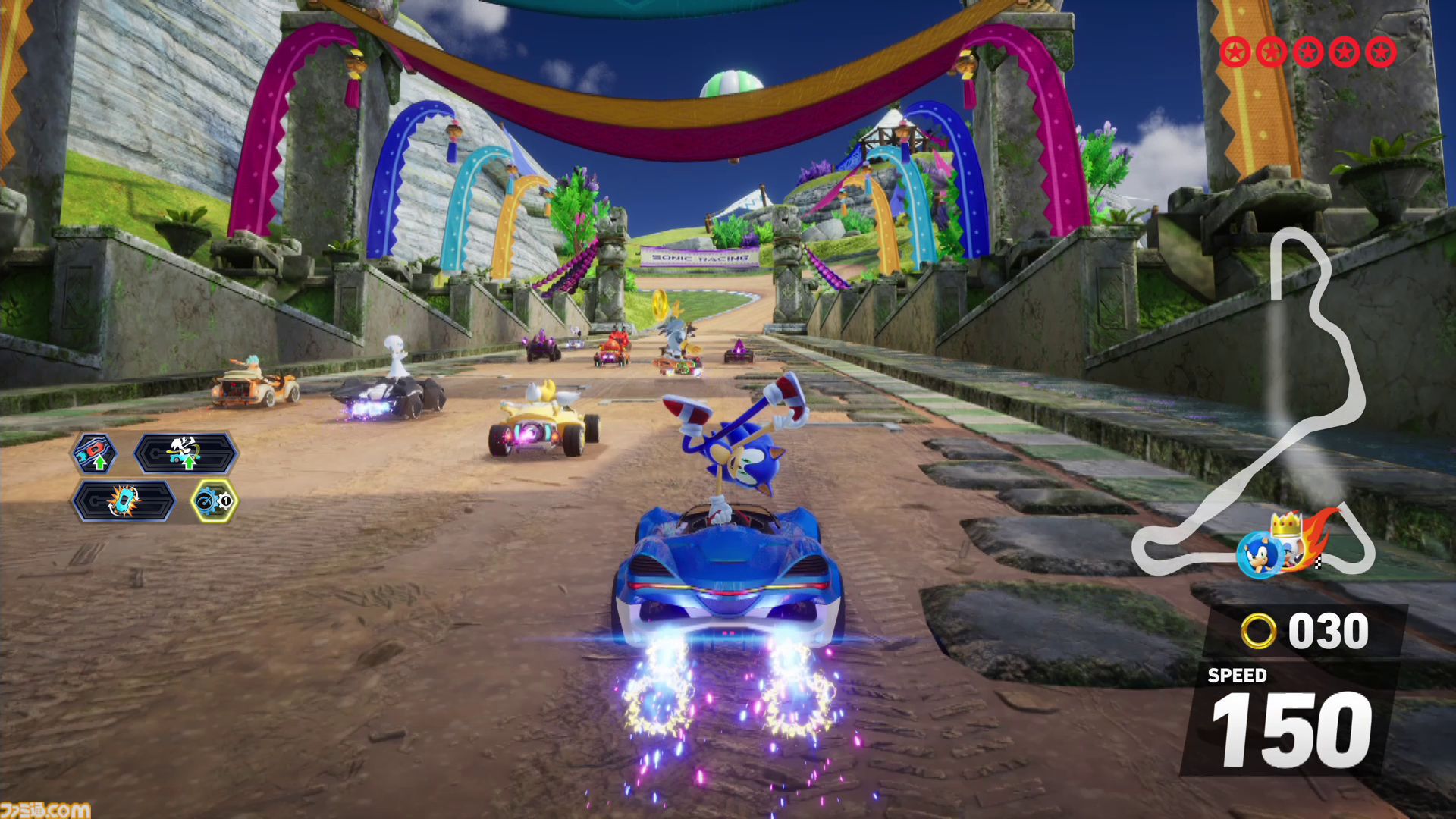 『ソニックレーシング クロスワールド』攻略ガイド。レースに役立つテクニックと知識を身に付けて世界中のライバルたちとネットワーク対戦で盛り上がろう！