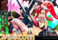 『グレンラガン』カミナ、シモン、ヨーコ、ラガンが集うスタチューフィギュアが予約開始。天を穿つような全高97センチのビッグスケール