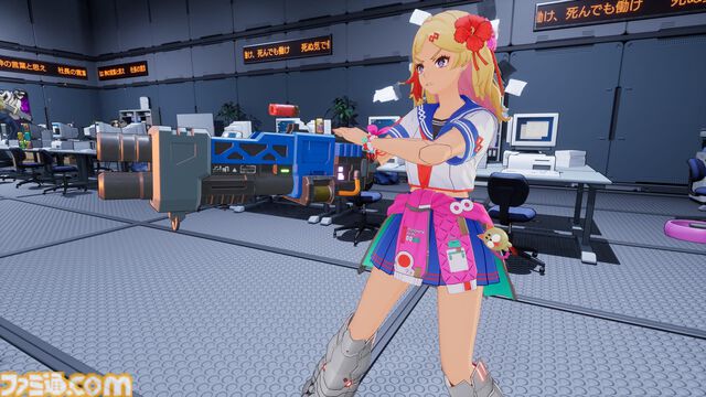 『ゼンシンマシンガール』両腕にガトリングガンやチェーンソーなど多彩な武器を装備して敵をなぎ倒す。ユニークな武器や第2層ボスの情報が公開