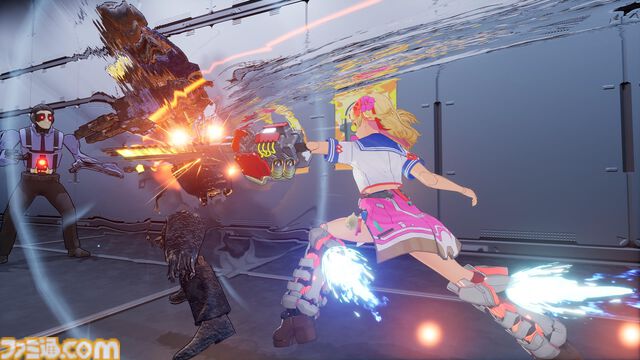 『ゼンシンマシンガール』両腕にガトリングガンやチェーンソーなど多彩な武器を装備して敵をなぎ倒す。ユニークな武器や第2層ボスの情報が公開