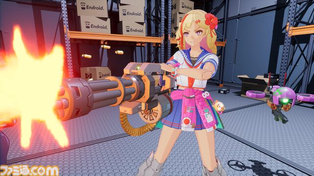 『ゼンシンマシンガール』両腕にガトリングガンやチェーンソーなど多彩な武器を装備して敵をなぎ倒す。ユニークな武器や第2層ボスの情報が公開