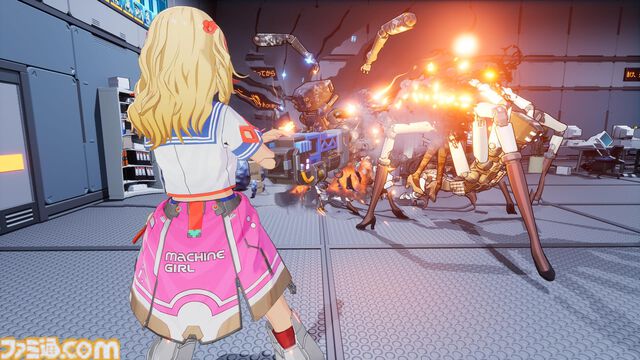 『ゼンシンマシンガール』両腕にガトリングガンやチェーンソーなど多彩な武器を装備して敵をなぎ倒す。ユニークな武器や第2層ボスの情報が公開