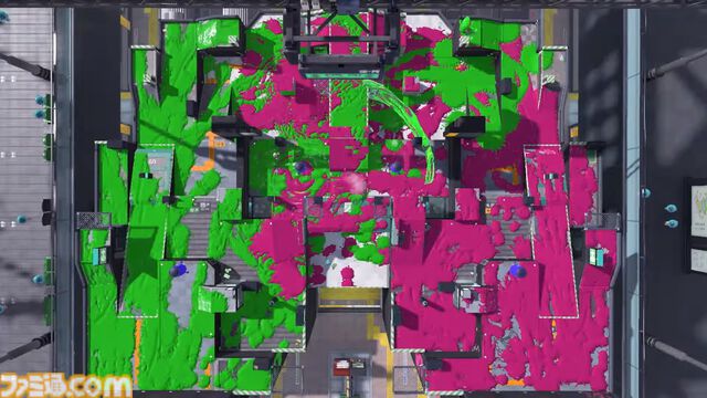 『スプラトゥーン3』新ステージ“リュウグウターミナル”が発表。駅をモデルにしたステージで、ギミックとして移動式の床が登場