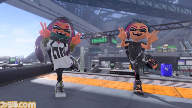 『スプラトゥーン3』新ステージ“リュウグウターミナル”が発表。駅をモデルにしたステージで、ギミックとして移動式の床が登場