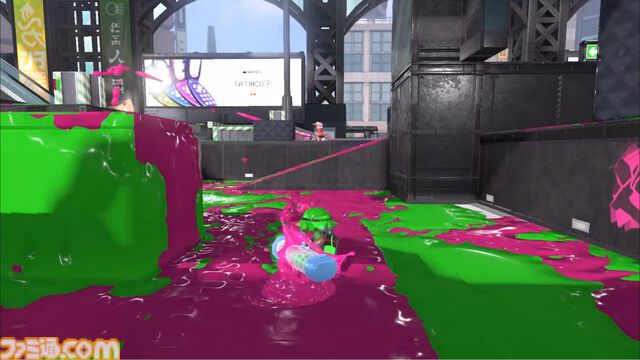 『スプラトゥーン3』新ステージ“リュウグウターミナル”が発表。駅をモデルにしたステージで、ギミックとして移動式の床が登場