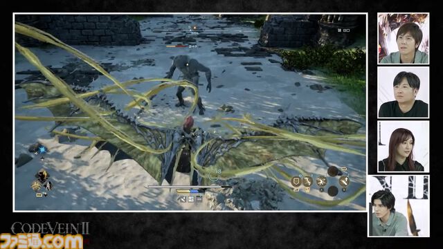 『コードヴェイン2』新武器は銃剣と双剣。実機プレイ映像で新たな吸血アクション“バット”の詳細も判明【TGS2025】