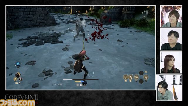 『コードヴェイン2』新武器は銃剣と双剣。実機プレイ映像で新たな吸血アクション“バット”の詳細も判明【TGS2025】