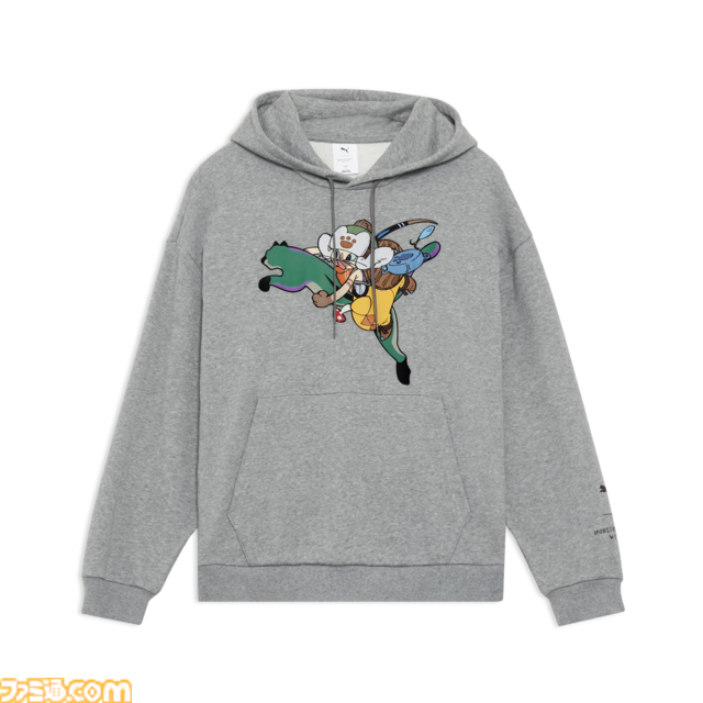 『モンハンワイルズ』PUMAコラボアパレルが12月発売決定。プーマキャット＆アイルーのコラボイラストがかわいいパーカーをはじめ、計6アイテムが先行公開