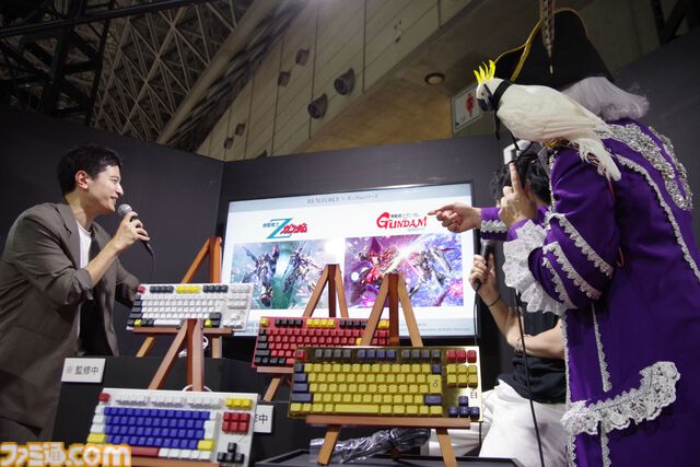 【REALFORCE】『Zガンダム』＆『逆襲のシャア』とコラボ。Zガンダム、百式、νガンダム、サザビーがゲーミングキーボード『GX1』に【TGS2025】