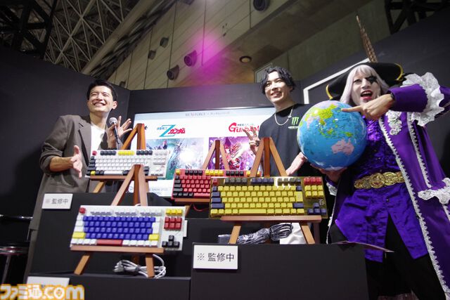 【REALFORCE】『Zガンダム』＆『逆襲のシャア』とコラボ。Zガンダム、百式、νガンダム、サザビーがゲーミングキーボード『GX1』に【TGS2025】