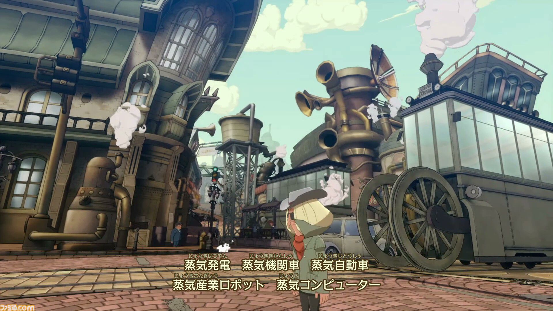 『レイトン教授と蒸気の新世界』ちょっと成長したルークの姿にグッとくる。チート級の蒸気機関技術で発展したアメリカ・スチームバイソンにてナゾトキ【TGS2025】