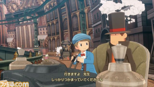 『レイトン教授と蒸気の新世界』ちょっと成長したルークの姿にグッとくる。チート級の蒸気機関技術で発展したアメリカ・スチームバイソンにてナゾトキ【TGS2025】