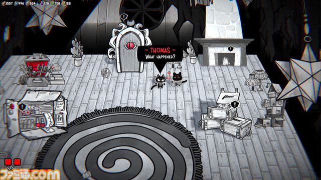 『ザ・ウィスカー・ウォッチ』2匹のネコが怪異に立ち向かう協力型ローグライクのSteamページが公開。敵を倒して人間を守るのもイタズラして困らせちゃうのもネコの気が向くまま