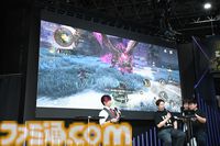 『モンスターハンターアウトランダーズ』新情報が続々公開。ステージイベントの実機プレイでは狂暴状態となった融光種リオレウスの大技も【TGS2025】