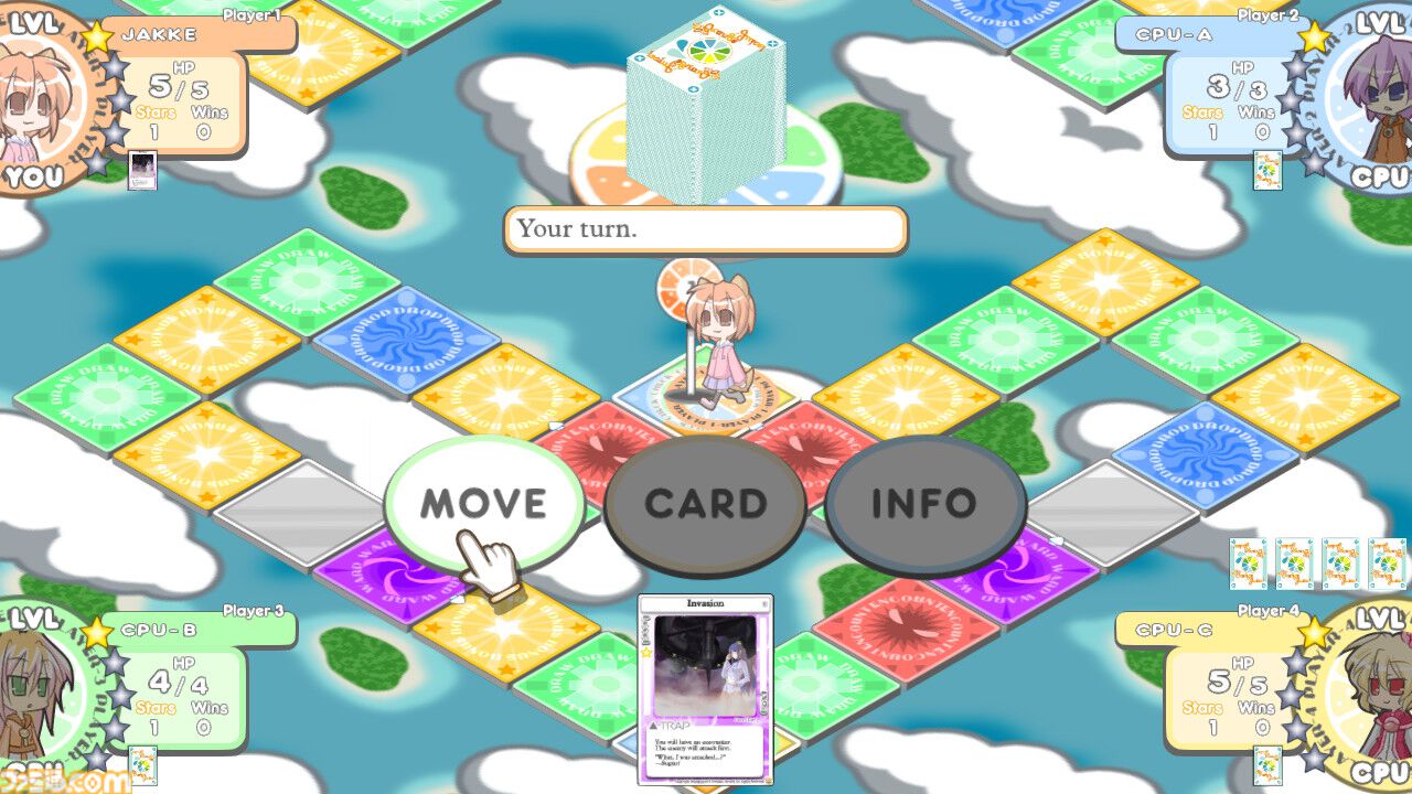 【無料】『100%おれんじじゅーすっ！』Steamにて配布中。“橙汁”のキャラが登場するすごろく対戦ゲーム。ホロライブのさくらみこが声優を務めるキャラも【5/23 02:00まで】