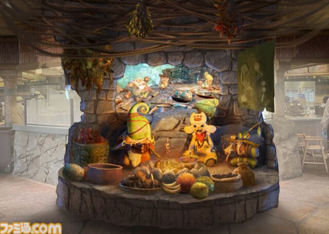 【USJ】『モンハンワイルズ』モリバーのアジトを再現したレストランが11月19日より登場。食事の誘いの盛り合わせや焚き火料理が味わえる