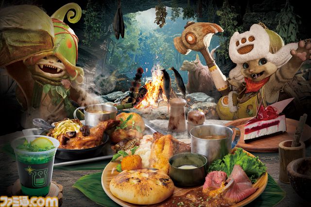 【USJ】『モンハンワイルズ』モリバーのアジトを再現したレストランが11月19日より登場。食事の誘いの盛り合わせや焚き火料理が味わえる