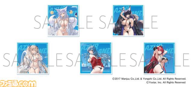 『アズールレーン』濡れた髪と水着がまぶしい“KAN-SEN”たちの新作グッズが登場。描き下ろしイラストのアクスタやタペストリーを販売する“サマーフェア2024”が8月2日より開催