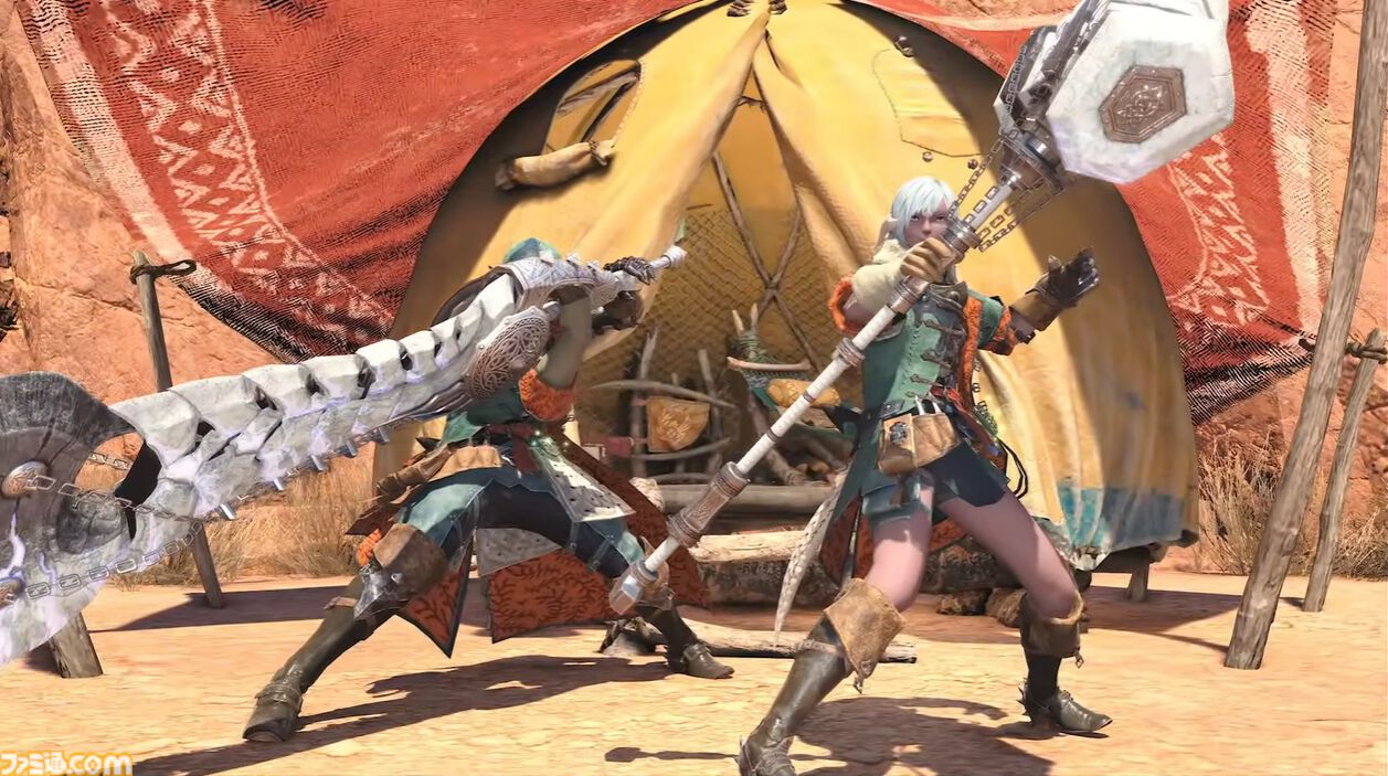 『FF14』×『モンハンワイルズ』コラボ“護竜アルシュベルド狩猟戦”が10月7日に実装、パッチ7.35と同時公開【TGS2025】
