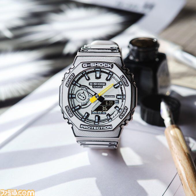 ドンッ」漫画風G-SHOCKが登場。イラスト風プラモデルのように輪郭線が 