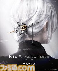 『ニーア』優雅な髪飾りが10月17日17時より予約開始、2Bと9Sの2モデル。「貴女と共に戦えて光栄でした。」「私もだ。」の刻印は泣ける