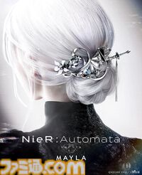 『ニーア』優雅な髪飾りが10月17日17時より予約開始、2Bと9Sの2モデル。「貴女と共に戦えて光栄でした。」「私もだ。」の刻印は泣ける
