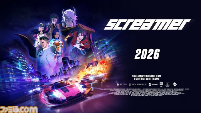 『Screamer』アニメ調ド派手レースゲームに新チーム“ストライクフォース・ロマンダ”が登場。バンド3人組が再起をかけてストリートレースに挑む