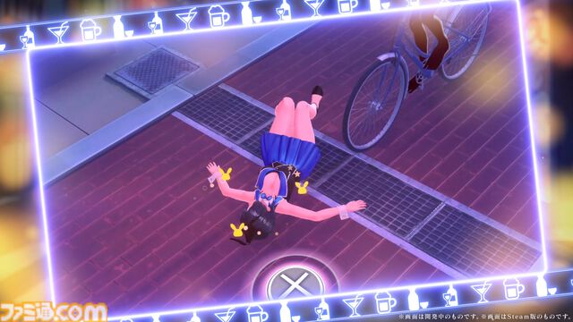 『へべれけ ばにーがーでん』ゲーム映像が公開。ゴミ箱に突っ込んだり、マンホールにお尻がハマったり…酔っ払った彼女たちのハプニング満載な姿が見どころ