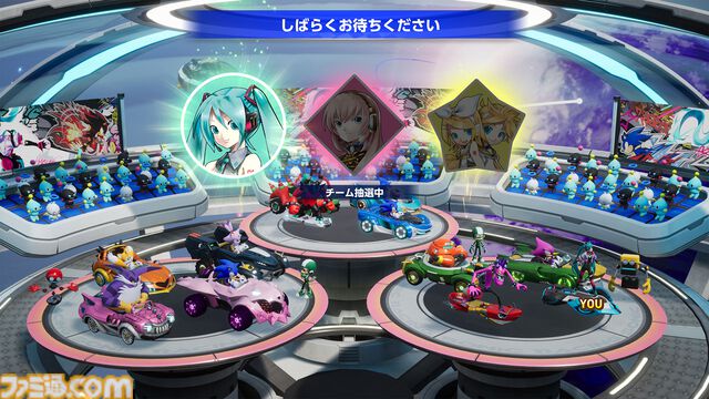 『ソニックレーシング クロスワールド』 初音ミクコラボイベントが開催。ポイントをためて限定称号やミク、リン&レンたちのステッカーが手に入る