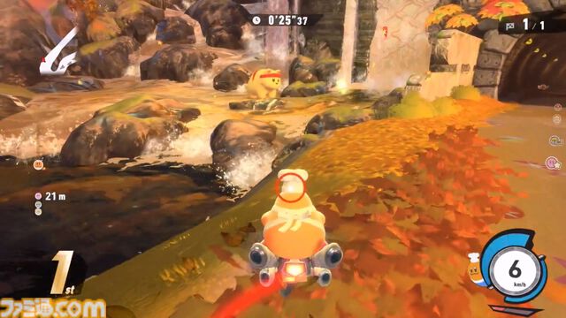 『カービィのエアライダー』ディレクター桜井政博による解説プレイ動画公開。コックカワサキがウィリーバイクで走る