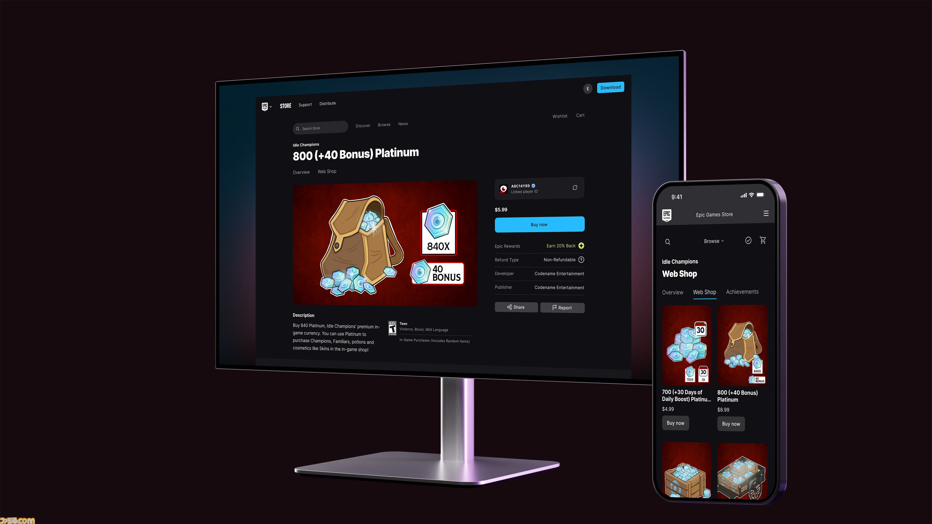 Epic Gamesが新サービス“Epic Web Shops”を発表。Epic Gamesストア未掲載ゲームの追加コンテンツを販売可能で、各タイトル年間100万ドルまで手数料なし