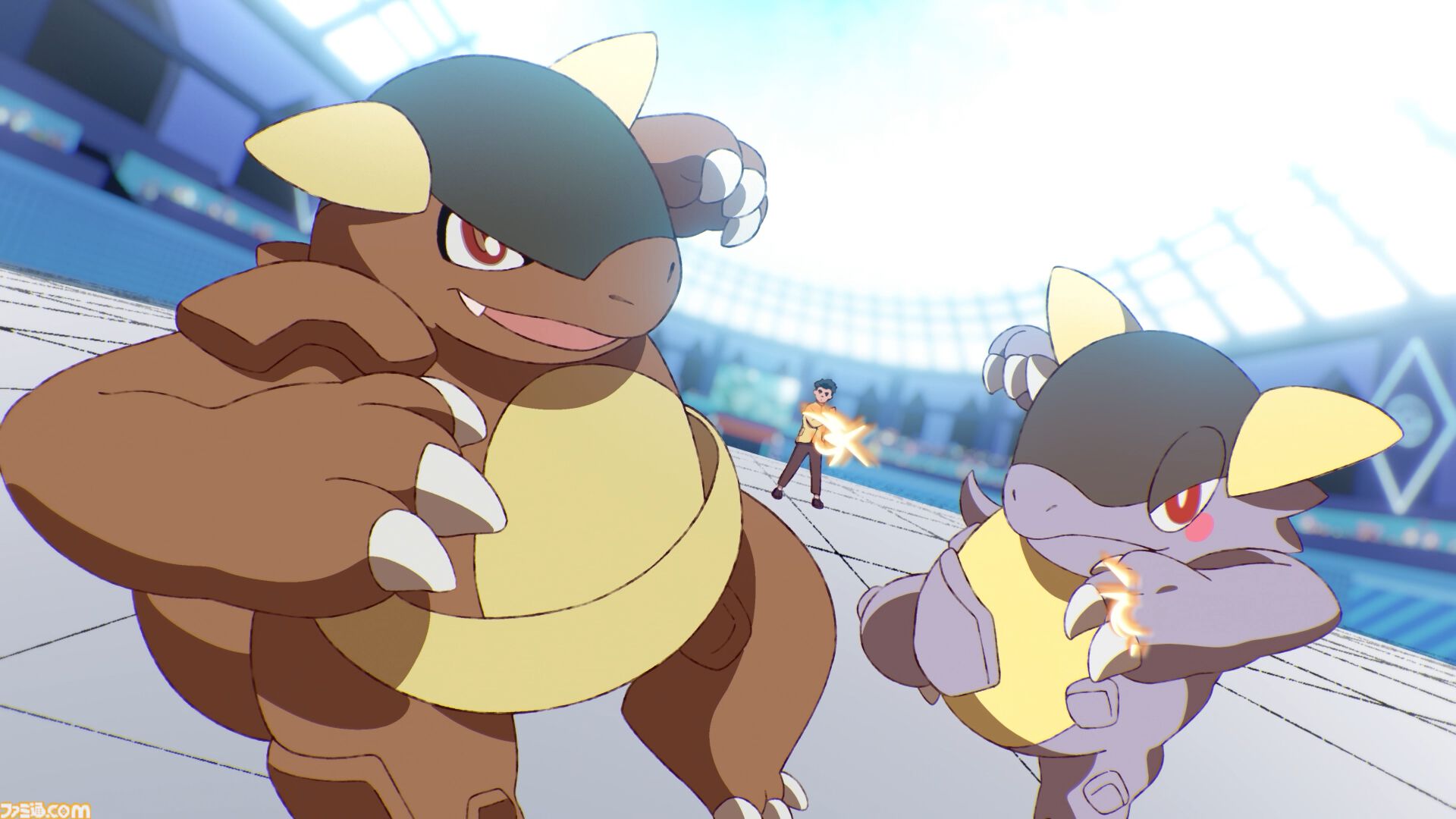 【ポケモン】WEBアニメ『めがはなせないね ガルーラ』がYouTubeで公開。ポケモンバトル実況者の母に憧れる少女とガルーラのドタバタな1日を描く
