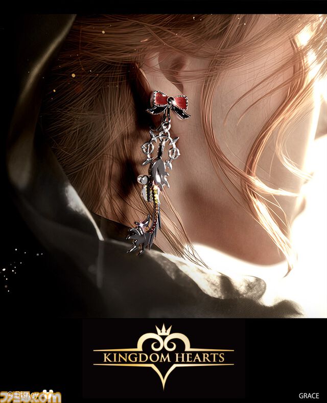 『キングダム ハーツ』キーブレードやXIII機関のシンボルマークがピアス／イヤリングに。優雅なきらめきで耳元を彩る【10月27日17時予約開始】